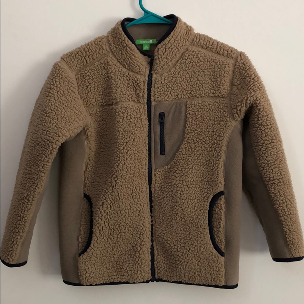 Sherpa polar fleece jacket